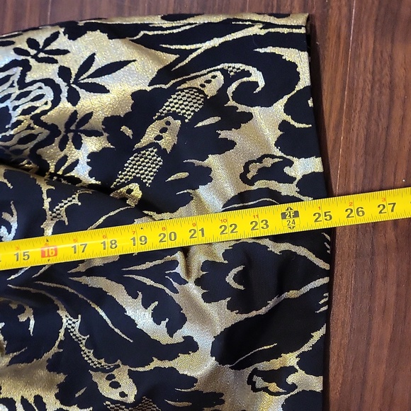 ✅ SOLD ✅ NWT H&M Black and Gold Mini Cocktail Dress with Side Pockets Size 2 - Picture 10 of 13